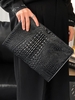 Embossed Design PU Leather Clutch Bag