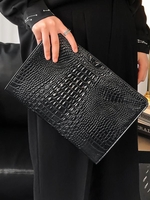 Embossed Design PU Leather Clutch Bag