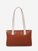 Embossed Double Handle Large Shoulder Bag