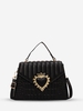 Embossed Heard Decor Crossbody Bag