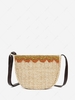 Ethnic Style Straw Crossbody Bag