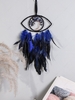 Eye Shape Stone Decor Feather Fringe Dreamcatcher