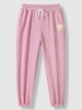 Face Letter Graphic Jogger Sweatpants Xl Pink