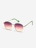Fashion Colored Metal Sunglasses