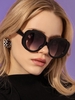Fashion Large Frame Chunky Oversized Sunglasses