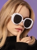 Fashion Large Frame Chunky Oversized Sunglasses