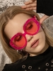 Fashion Large Frame Chunky Oversized Sunglasses
