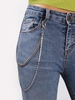 Faux Diamond Embellish Double-deck Trousers Chain