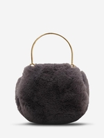 Faux Fur Chain Crossbody Bag