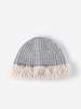 Faux Fur Decor Cuff Knit Winter Beanie Hat