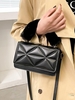 Faux Fur Decor Solid Crossbody Bag