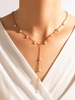 Faux Pearls Wedding Chain Long Necklace