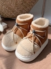 Faux Shearling Panel Warm Thermal Lined Winter Snow Boots