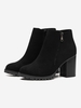 Faux Suede Block Heel Boots