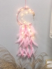 Feather Fringe Beads Hanging Dreamcatcher with Light
