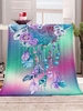 Feather Wind Bell Pattern Flannel Blanket