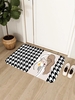 Figure Houndstooth Pattern Floor Mat