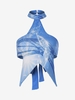 Figure Print Halter Star Shaped Tank Top M Blue