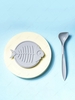 Fishbone Shaped Pet Can Cover and Spoon Set