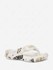 Flag and Letter Printed Flip Flops