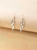 Flame Metal Hook Drop Earrings