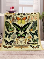 Flannel Butterfly Pattern Blanket