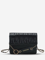 Flap Chain Pleated Square Crossbody Bag