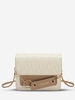 Flap Chain Pleated Square Crossbody Bag