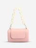 Flap Design Evening Party Faux Pearls Chunky Chain Bag