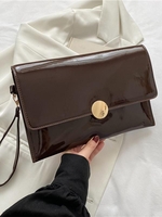 Flap Metal Decor Clutch Bag