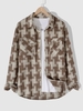 Flap Pockets Checkerboard Shirt L Multi a
