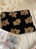 Fleece Bear Pattern Fluffy Teddy Blanket