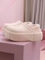 Fleece Lined Lounge Platform Warm Slippers