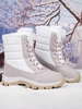 Fleece Lined Lug Sole Warm Winter Boots