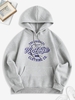 Fleece-lined THE ORIGINAL Graphic Marled Hoodie M Gray