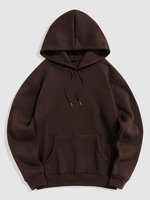 Fleece Lining Essentials Pullover Hoodie 2xl Deep coffee