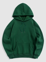 Fleece Lining Essentials Pullover Hoodie 2xl Deep green