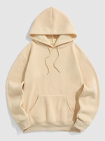 Fleece Lining Essentials Pullover Hoodie 2xl Light coffee