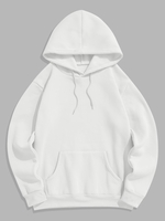 Fleece Lining Essentials Pullover Hoodie L White