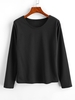 Fleece Lining Heather Pullover Sweatshirt M Black