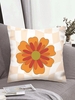 Floral Check Pattern Square Pillowcase