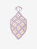 Floral Crochet Halter Tie Open Back Tank Top Light purple
