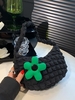Floral Decorated Bubble Textured Shoulder Bag
