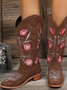 Floral Embroidered Western Boots