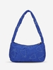 Floral Embroidered Zippered Shoulder Bag