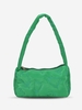 Floral Embroidered Zippered Shoulder Bag