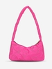 Floral Embroidered Zippered Shoulder Bag