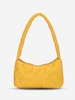 Floral Embroidered Zippered Shoulder Bag