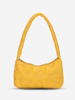 Floral Embroidered Zippered Shoulder Bag