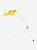 Floral Feather Bell Cat Teaser Stick